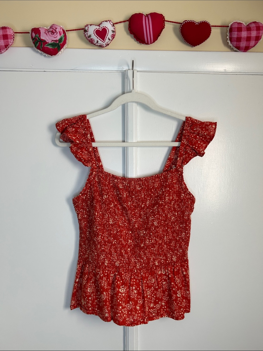 Madewell Floral Ruffle Tank - Picture 2 of 7